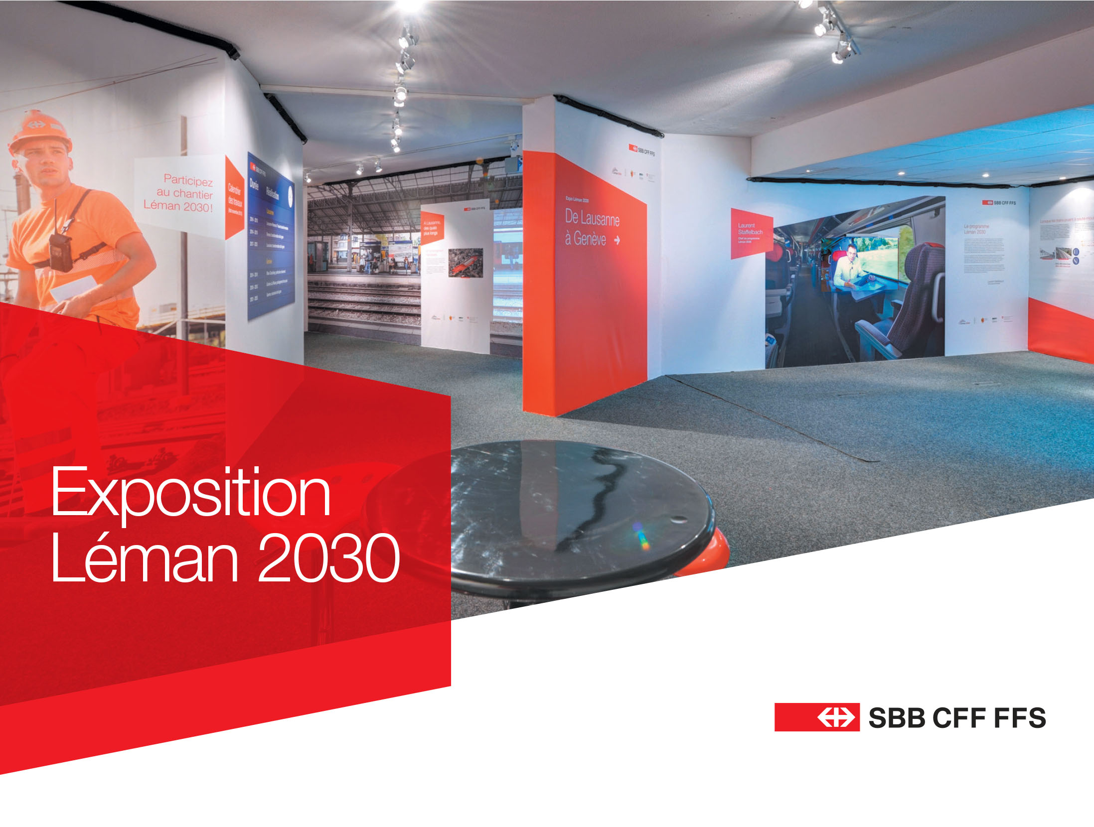 CFF communication Léman 2030 exposition Lausanne