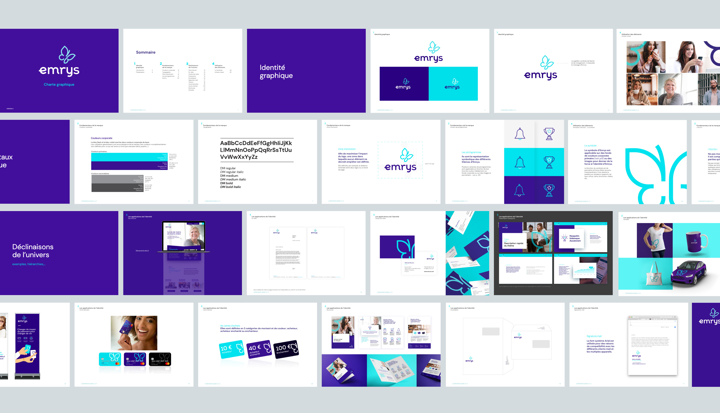 Emrys nouveau branding identité graphique