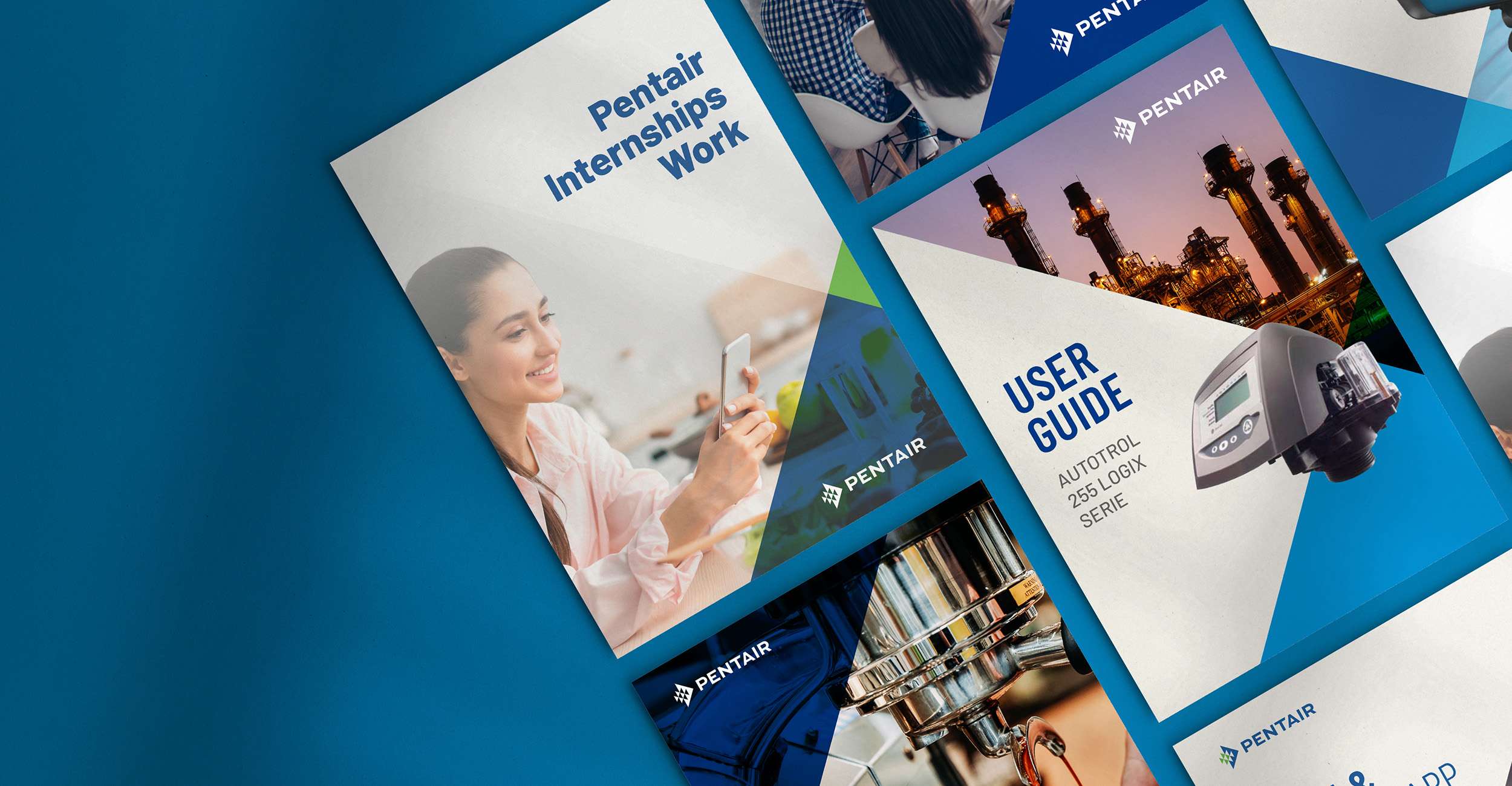 Pentair graphisme edition brochures techniques