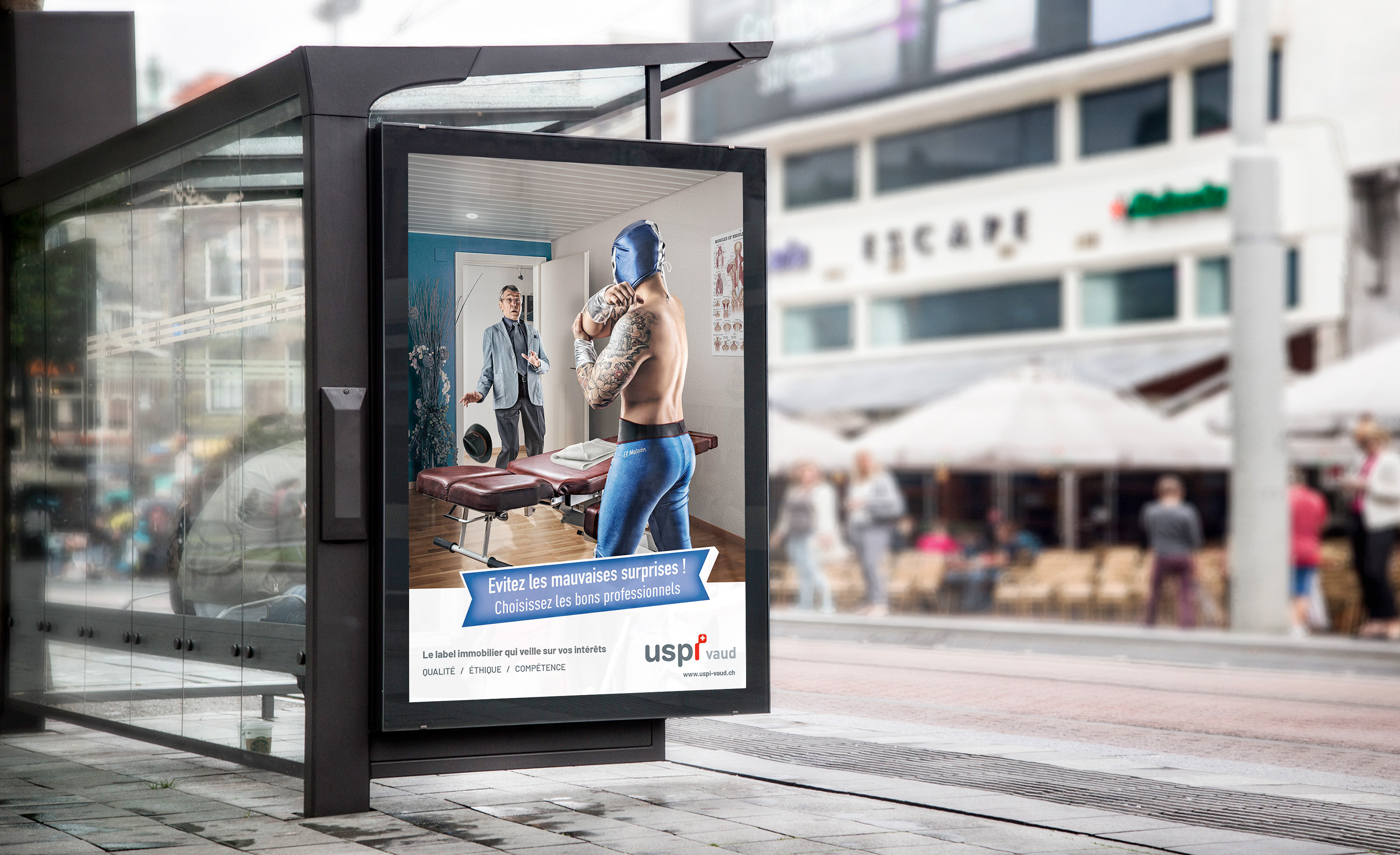 USPI campagne de communication affiche dans la rue