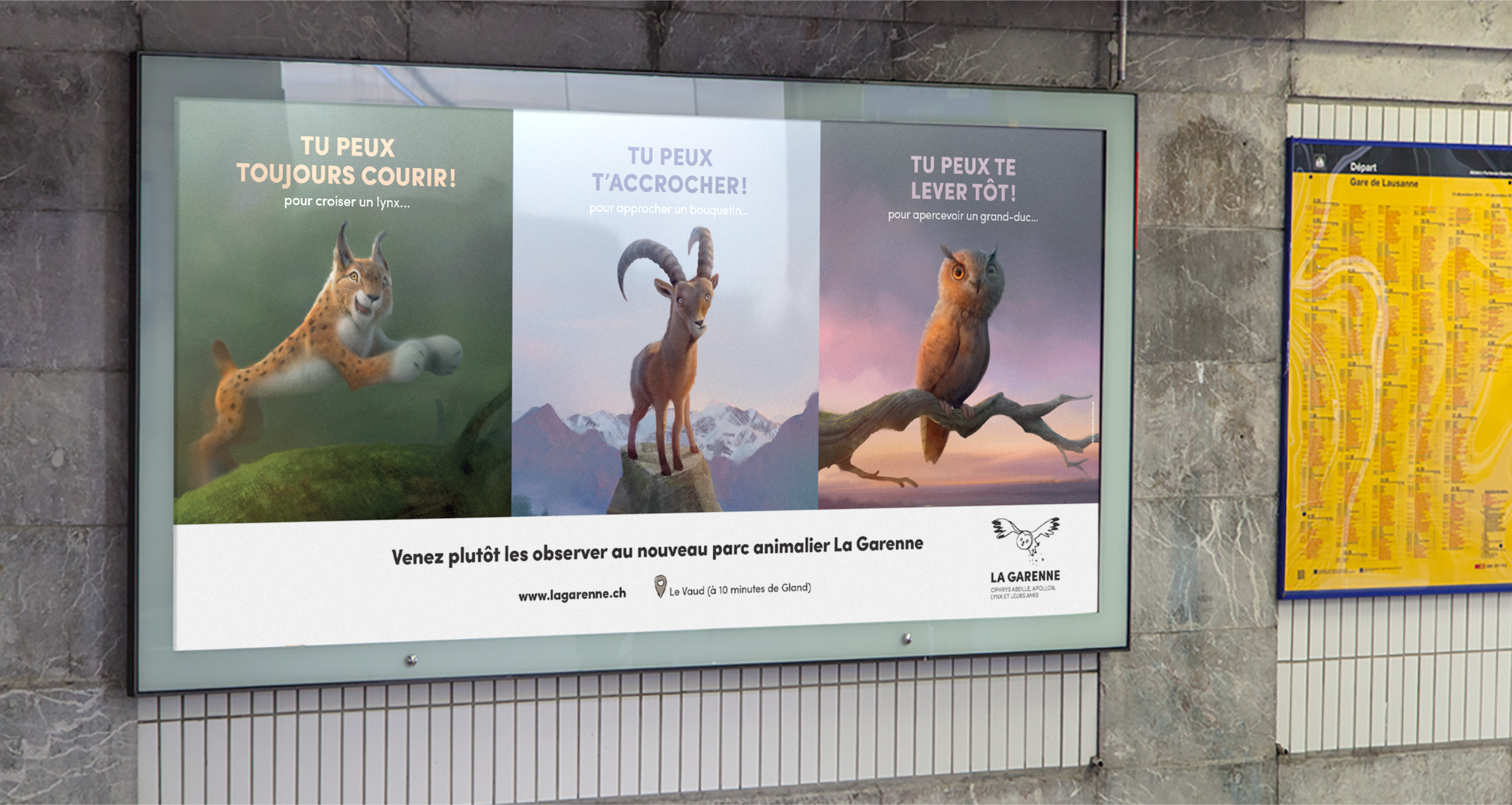 Zoo la Garenne campagne de communication affiche F200