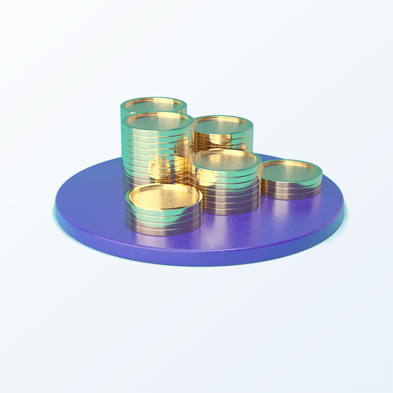 Emrys nouveau branding jetons de fidélité 3d