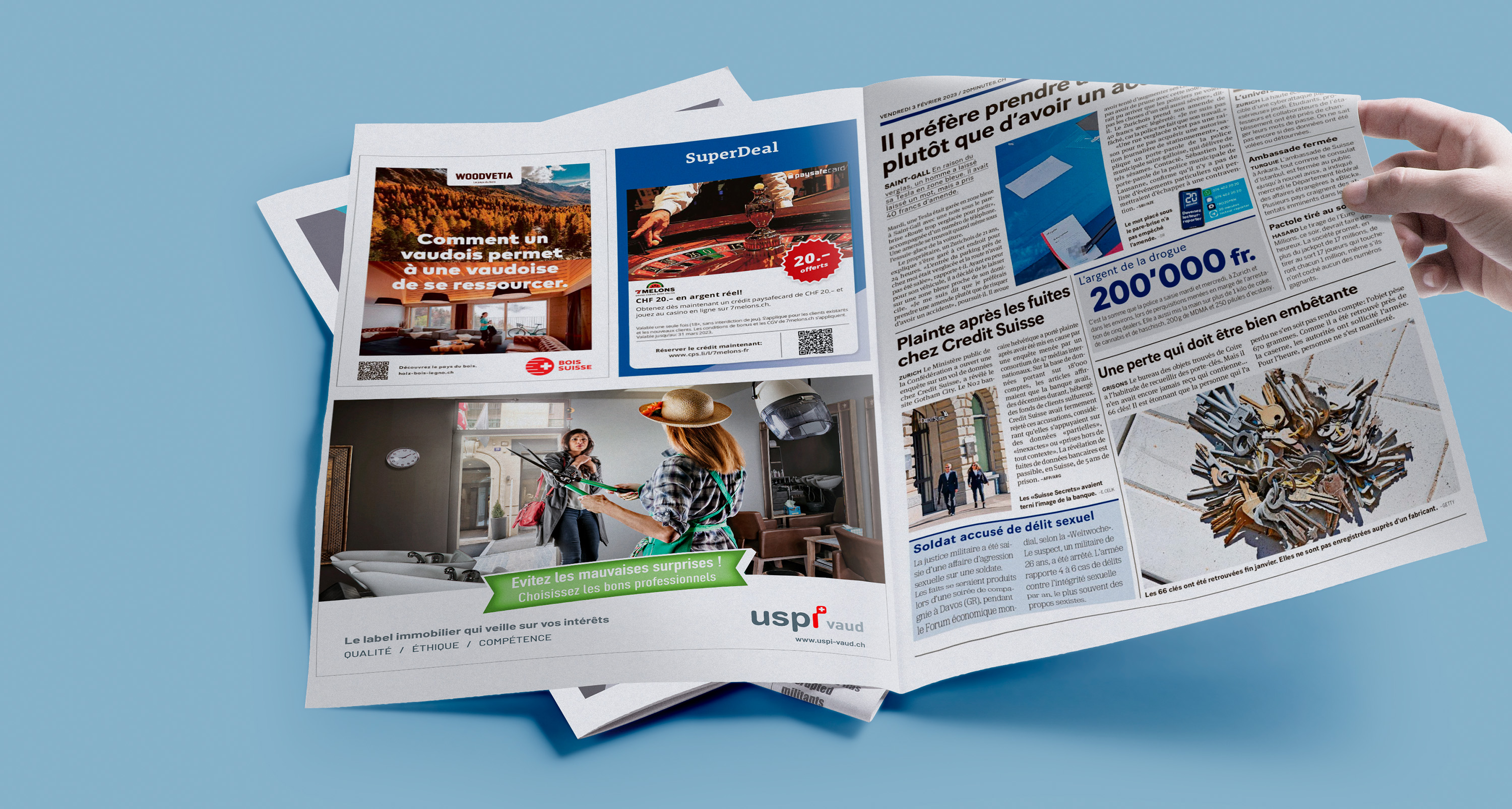USPI campagne de communication annonce print