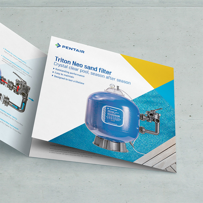 Pentair graphisme dépliant filtre à sable