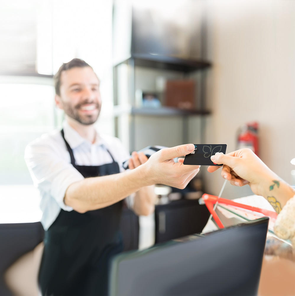 Emrys nouveau branding illustration commerçant partenaire