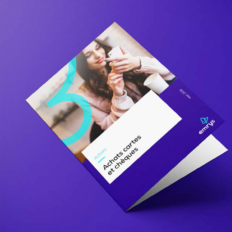 Emrys nouveau branding brochure de présentation