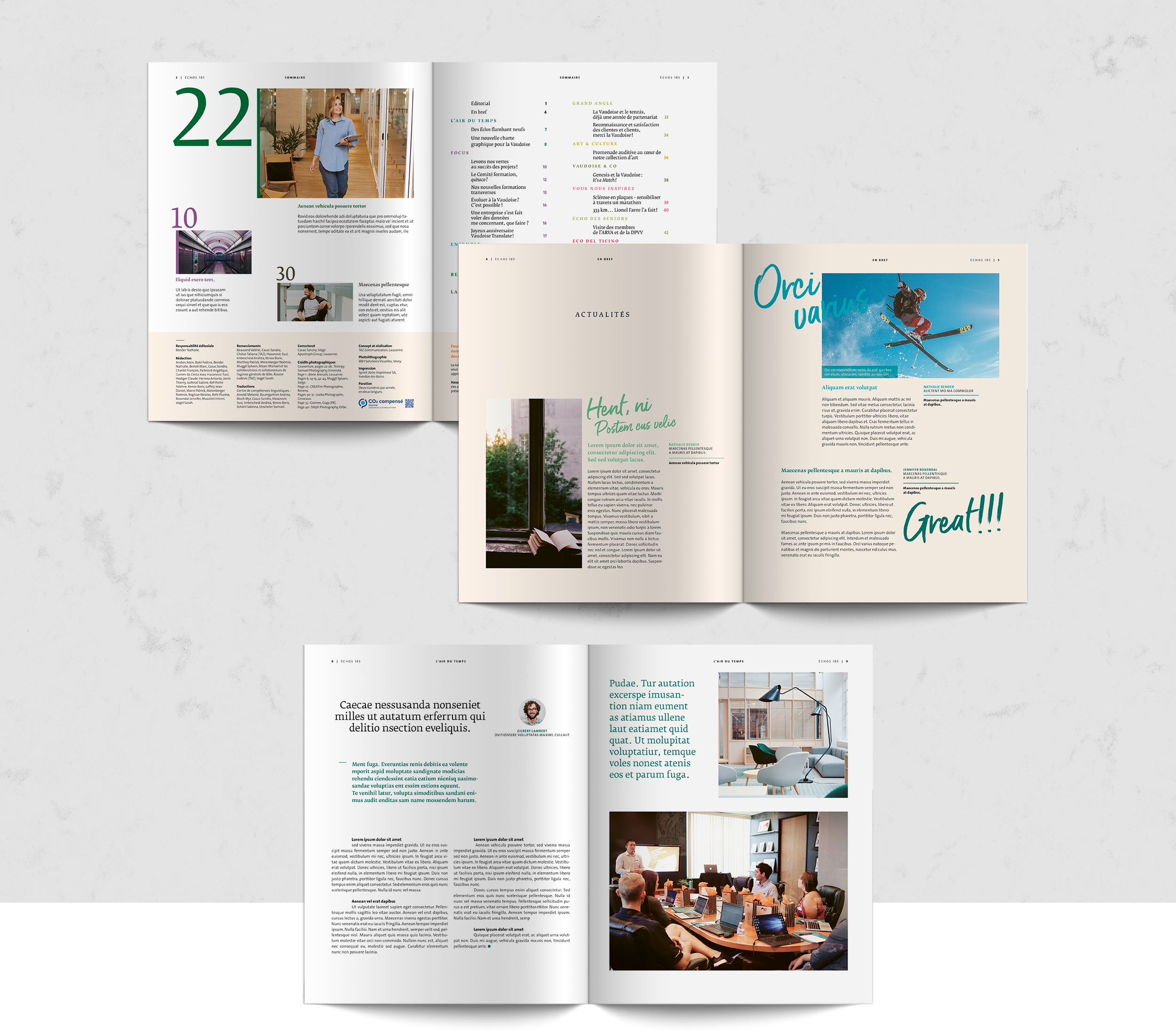 Vaudoise journal interne visuel