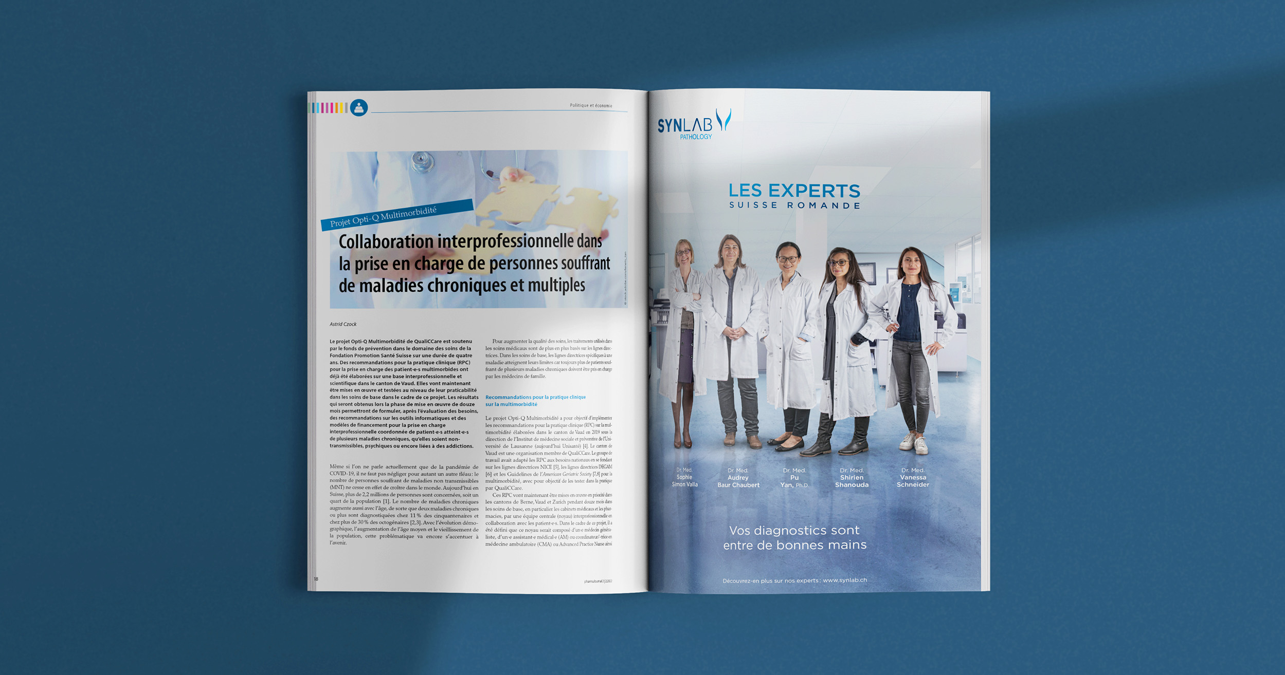 Synlab campagne de communication annonce A4