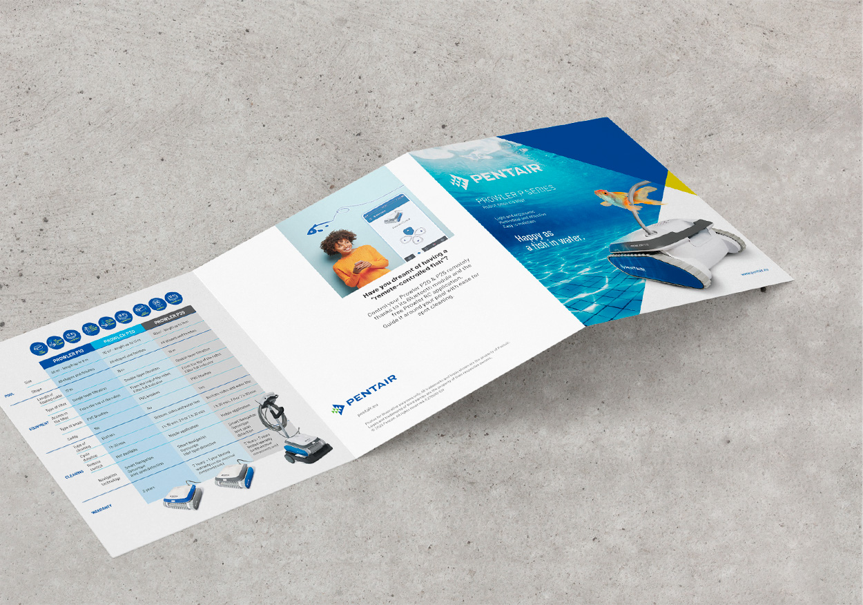 Pentair graphisme edition dépliant produit