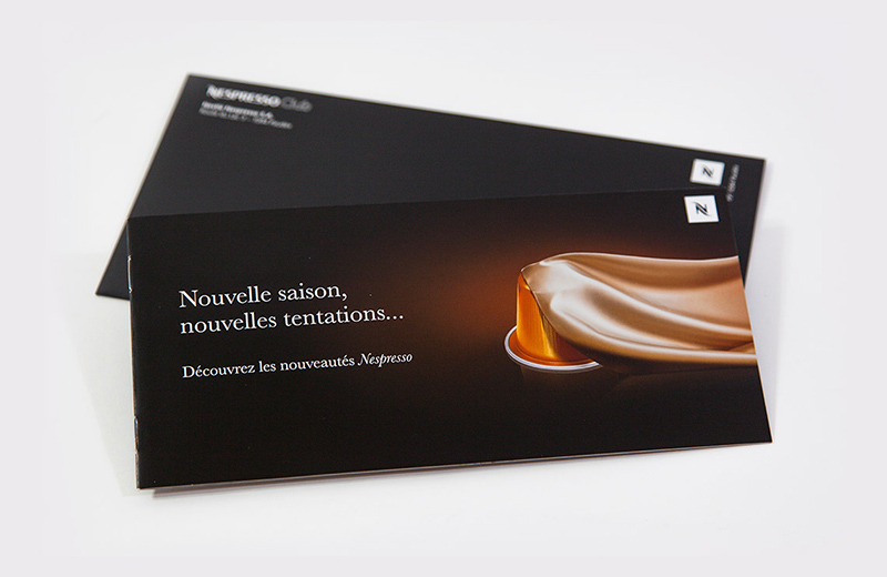 Nespresso campagne mailing flyer