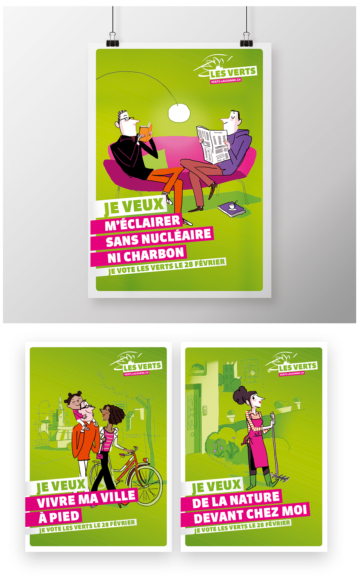 Verts lausannois campagne affiches