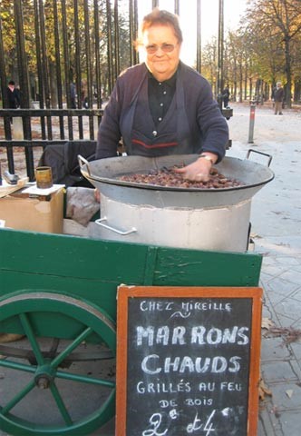 stand de marrons chauds