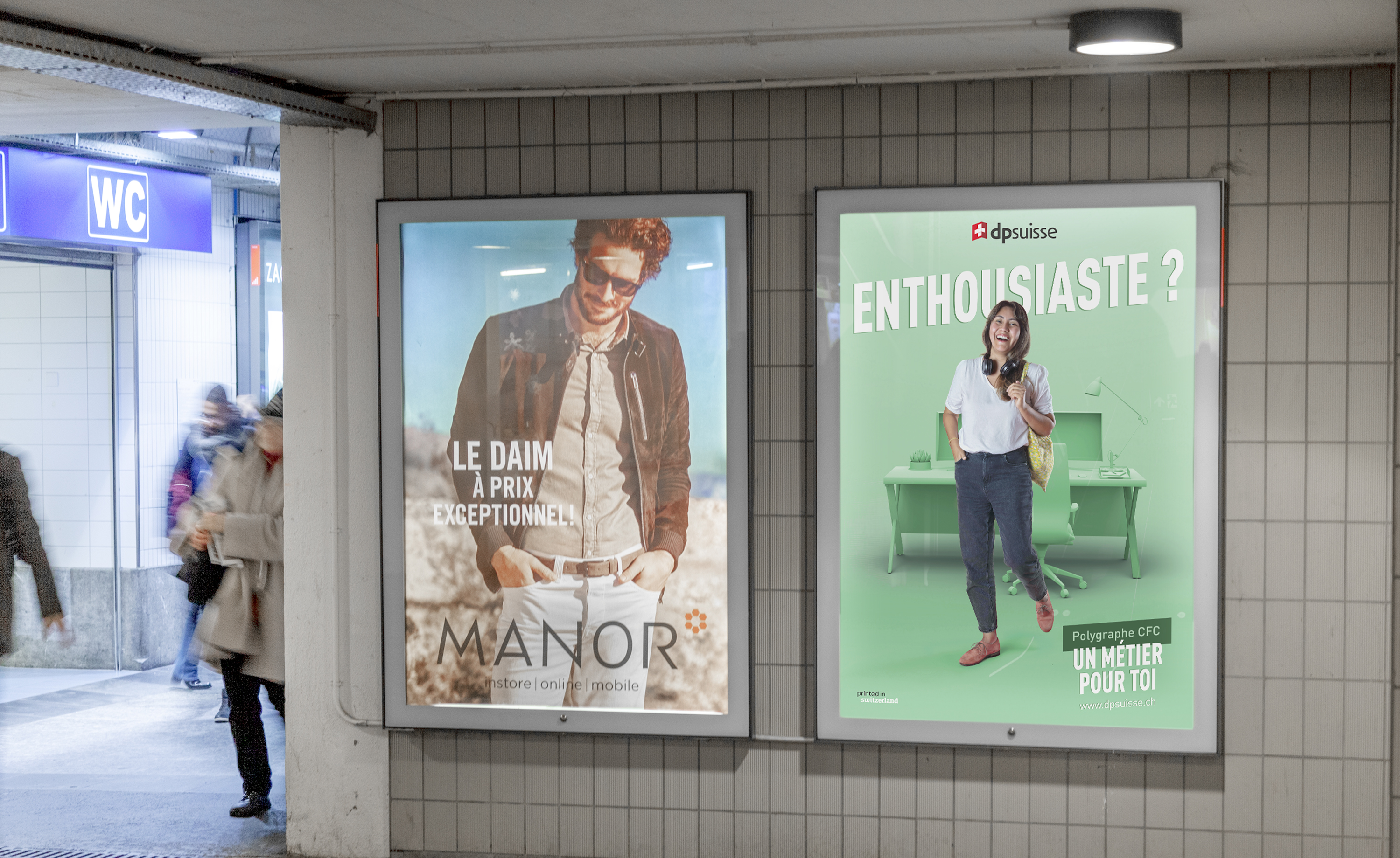 dpsuisse affiches campagne de communication magasin
