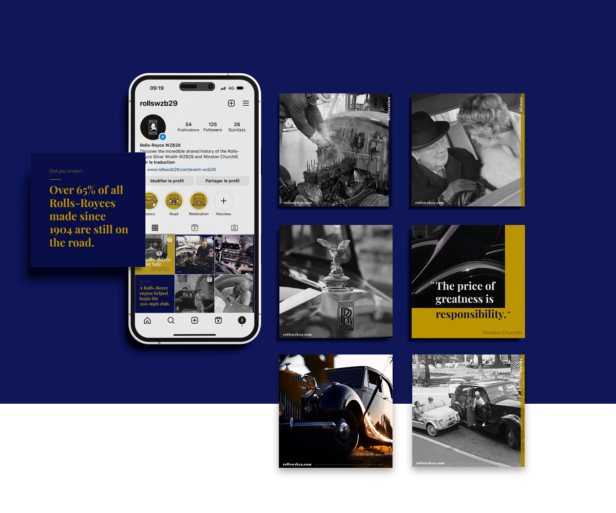 Rolls-Royce Churchill posts Instagram