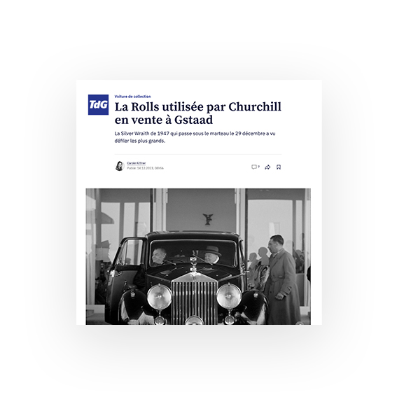 Rolls Royce Churchill Tribune de Genève