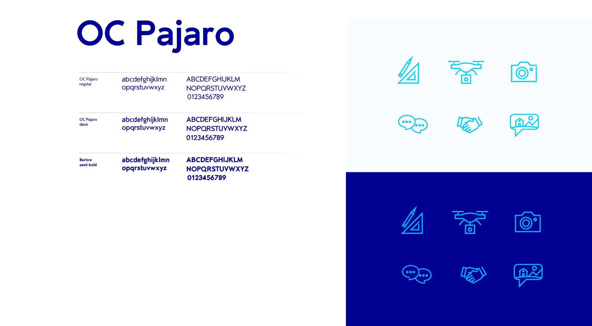 Aperçu de la typographie du branding Balmat Immobilier