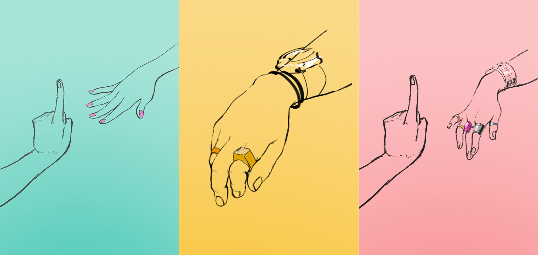 CHUV campagnes hygiène des mains esquisses des concepts