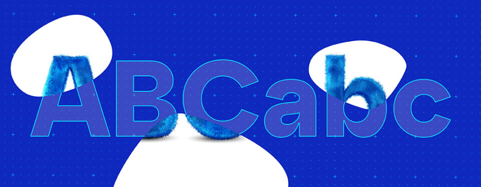 Bannière Typographie Marketing