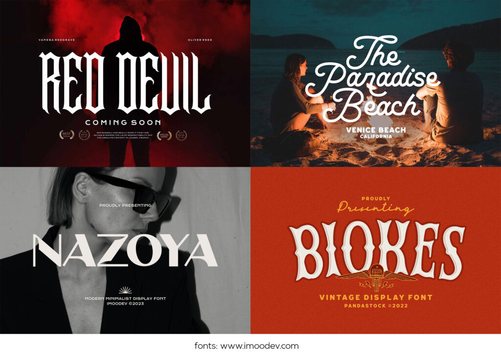 typographie marketing exemples