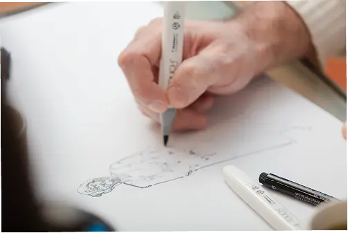 ludovic dessine crayon